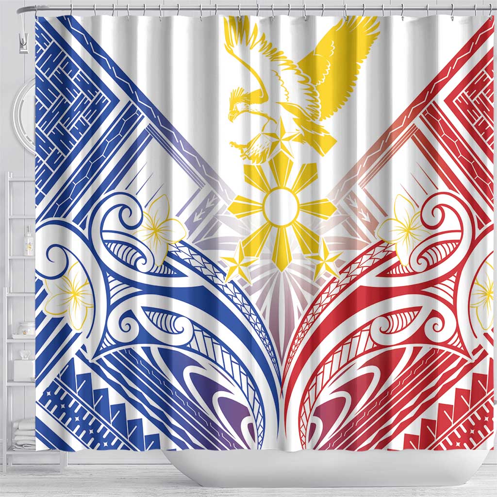 Philippines Tribal Sun Shower Curtain Hunting Eagle