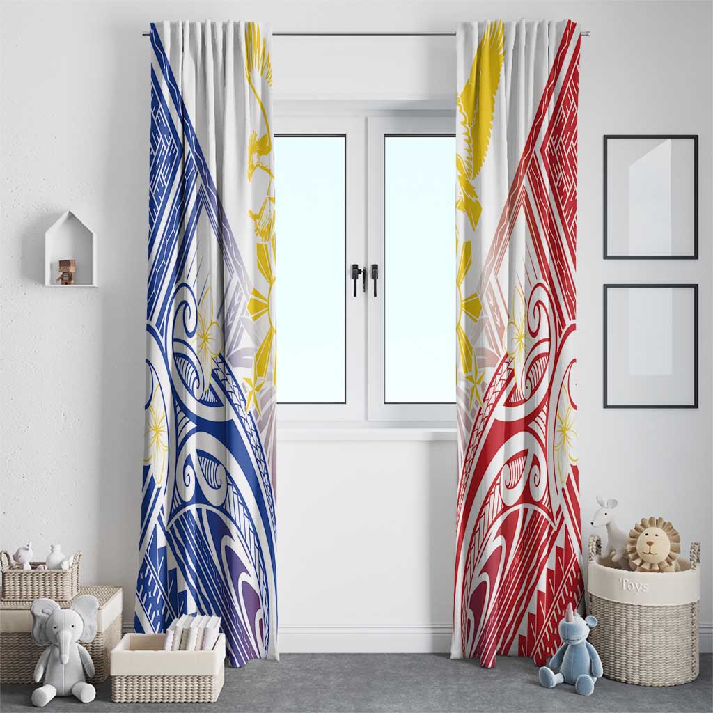 Philippines Tribal Sun Window Curtain Hunting Eagle