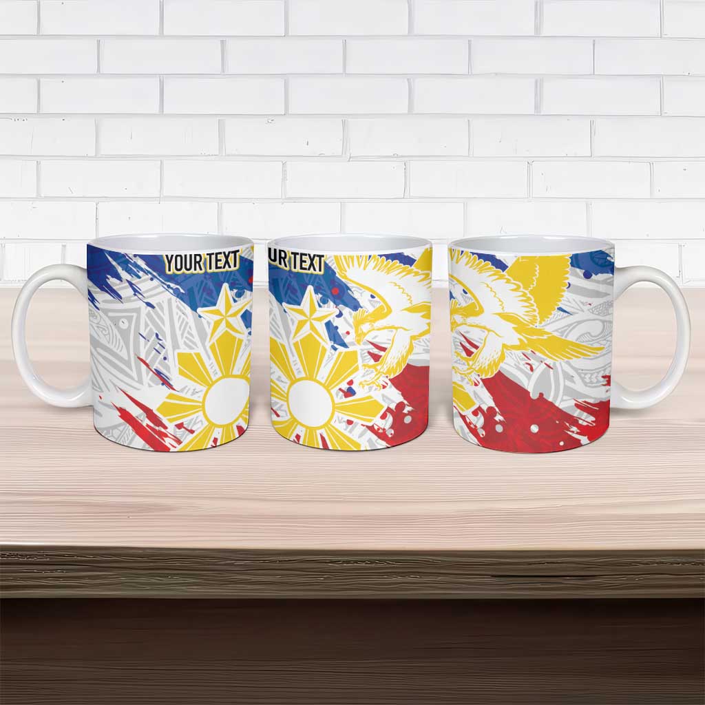 Personalized Filipino Sun and Stars Ceramic Mug Grunge Vibes
