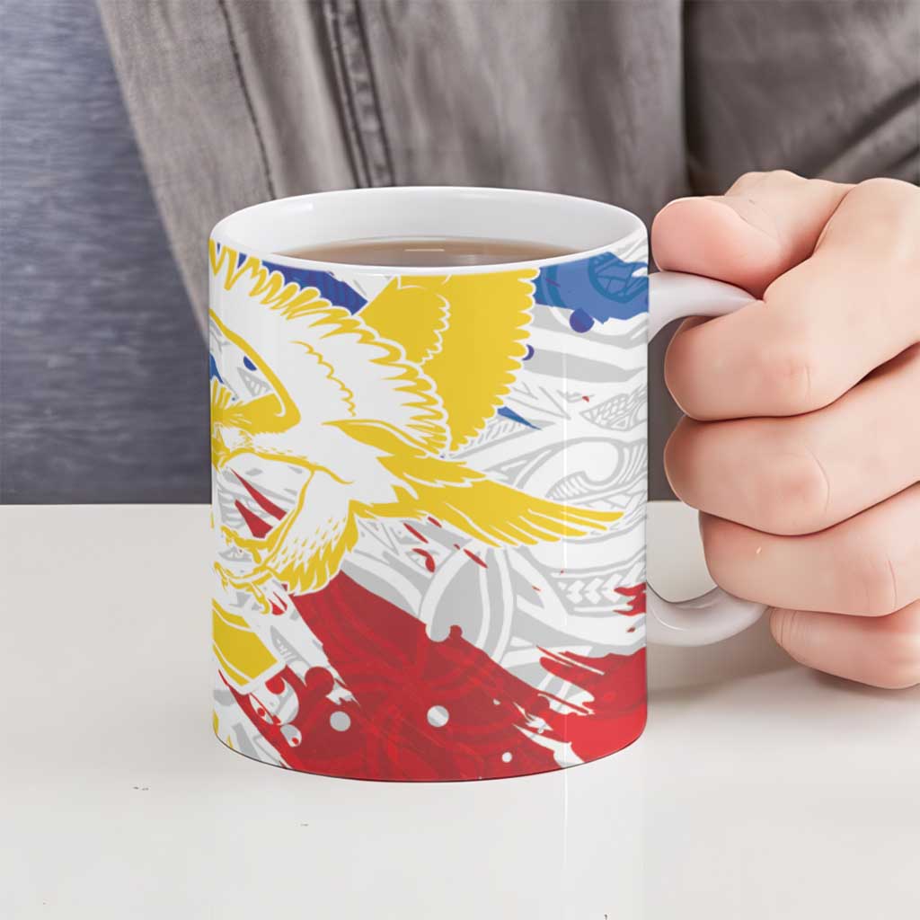 Personalized Filipino Sun and Stars Ceramic Mug Grunge Vibes
