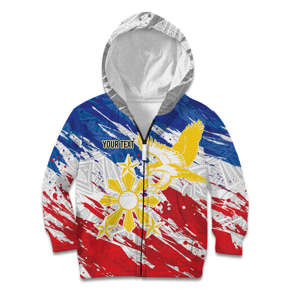 Personalized Filipino Sun and Stars Kid Hoodie Grunge Vibes