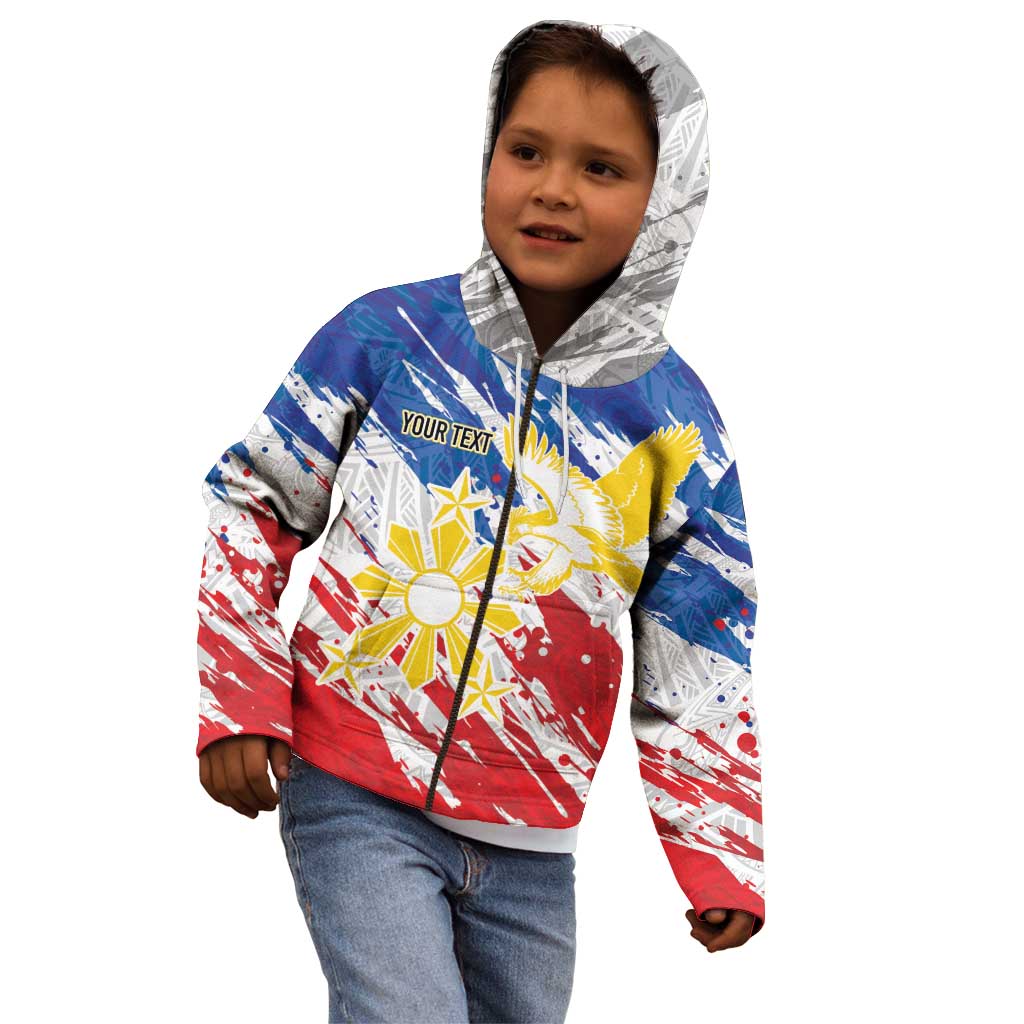 Personalized Filipino Sun and Stars Kid Hoodie Grunge Vibes