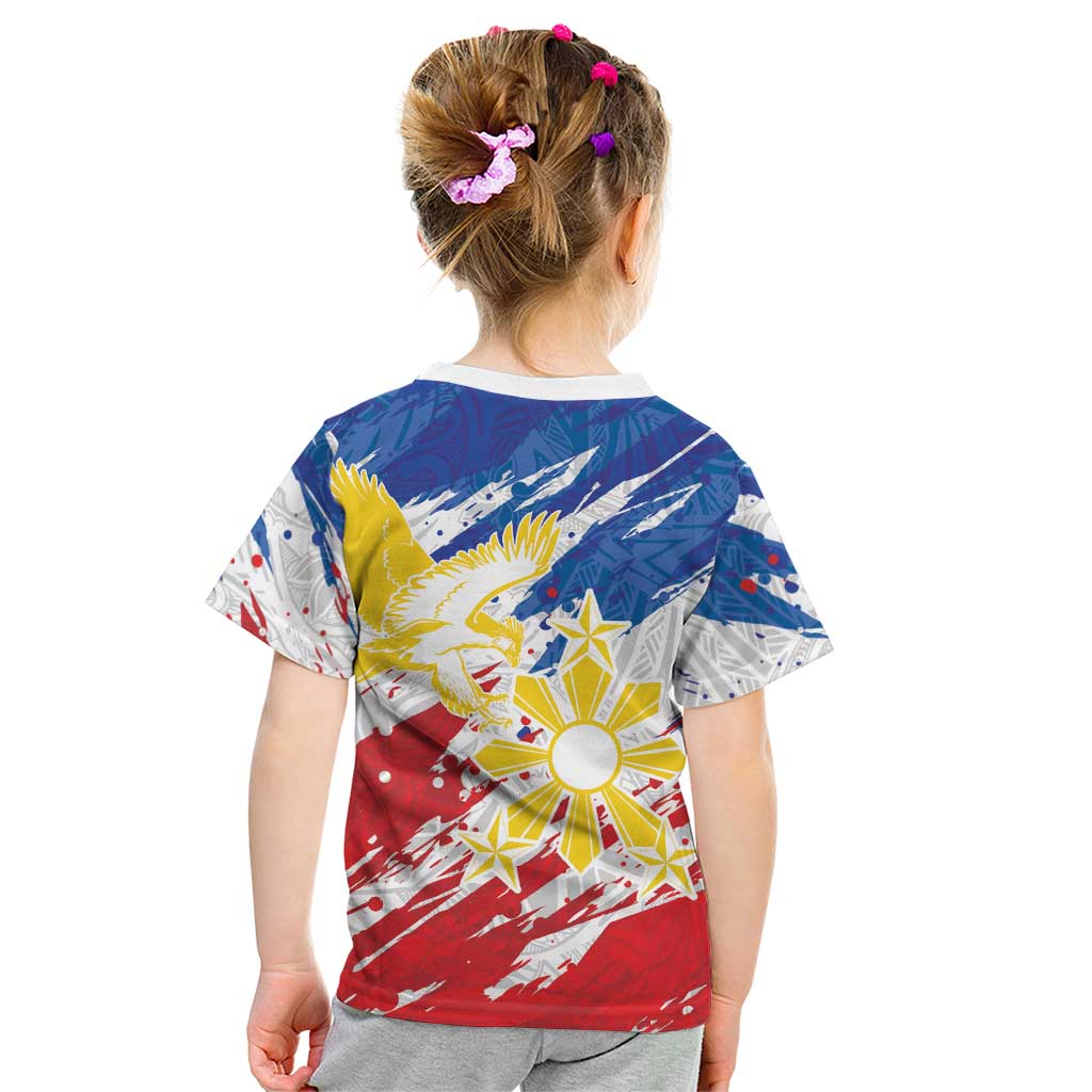 Personalized Filipino Sun and Stars Kid T Shirt Grunge Vibes