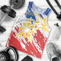 Personalized Filipino Sun and Stars Men Tank Top Grunge Vibes