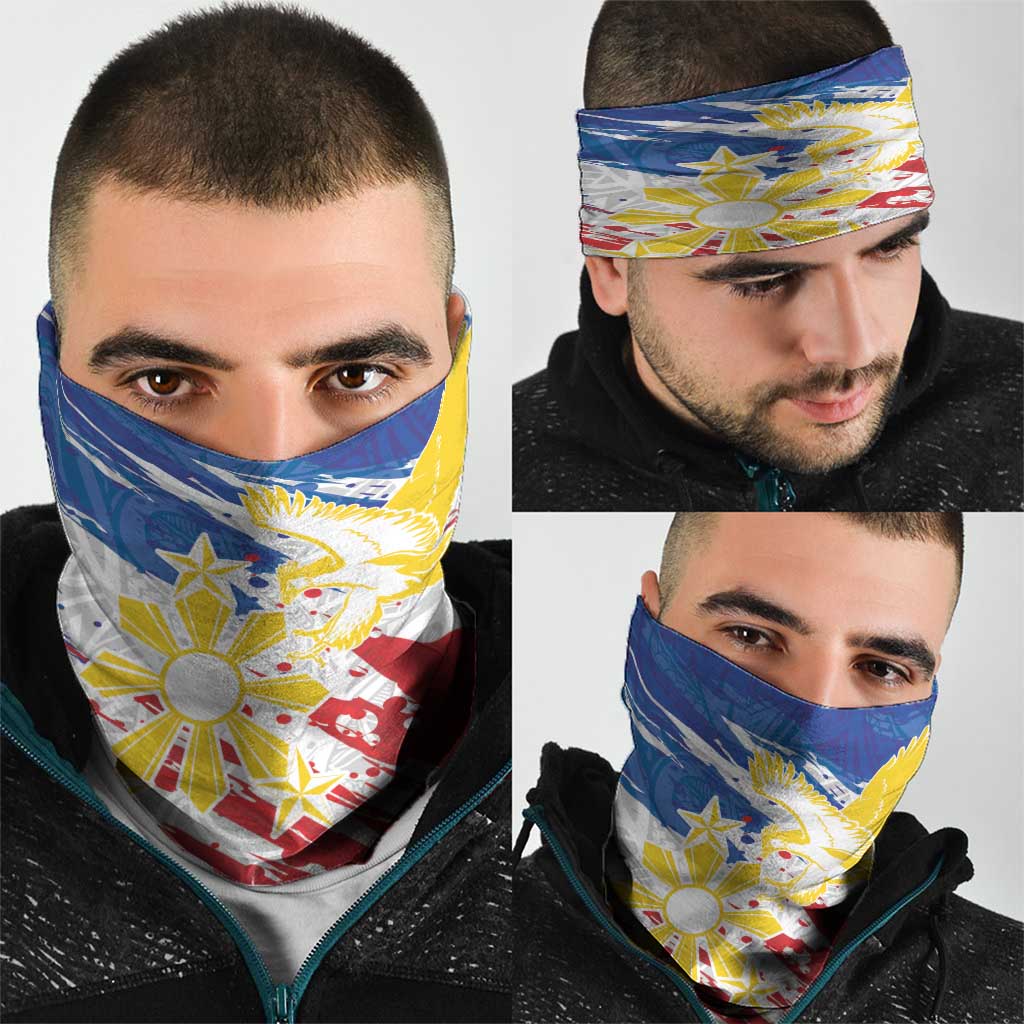 Filipino Sun and Stars Neck Gaiter Grunge Vibes