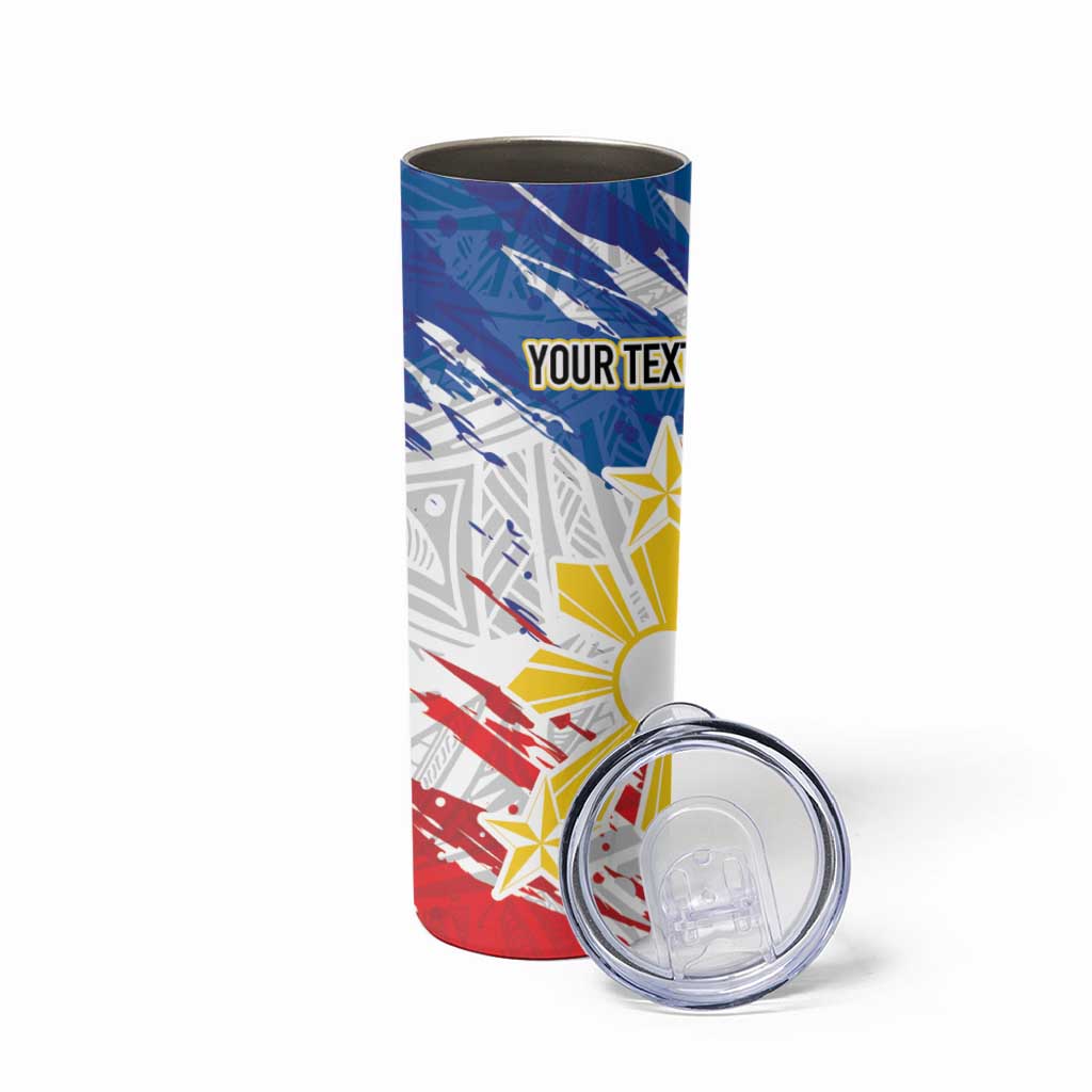Personalized Filipino Sun and Stars Skinny Tumbler Grunge Vibes
