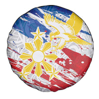 Filipino Sun and Stars Spare Tire Cover Grunge Vibes