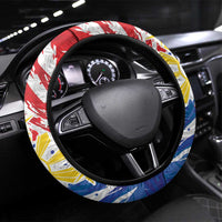 Filipino Sun and Stars Steering Wheel Cover Grunge Vibes