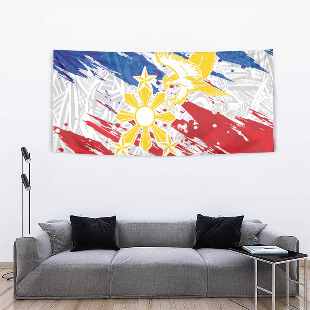 Filipino Sun and Stars Tapestry Grunge Vibes
