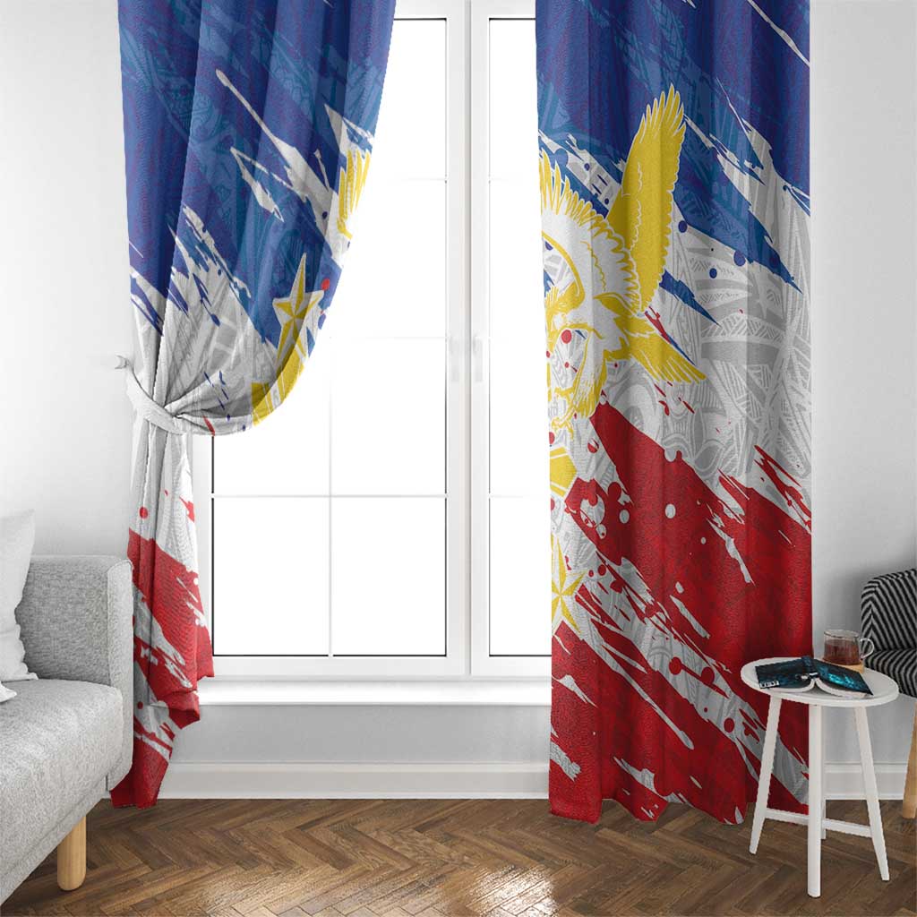 Filipino Sun and Stars Window Curtain Grunge Vibes
