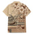 Vaiaso o le Gagana Samoa Hawaiian Shirt Siapo Motif Beige