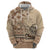 Vaiaso o le Gagana Samoa Hoodie Siapo Motif Beige