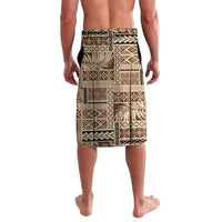 Vaiaso o le Gagana Samoa Lavalava Siapo Motif Beige