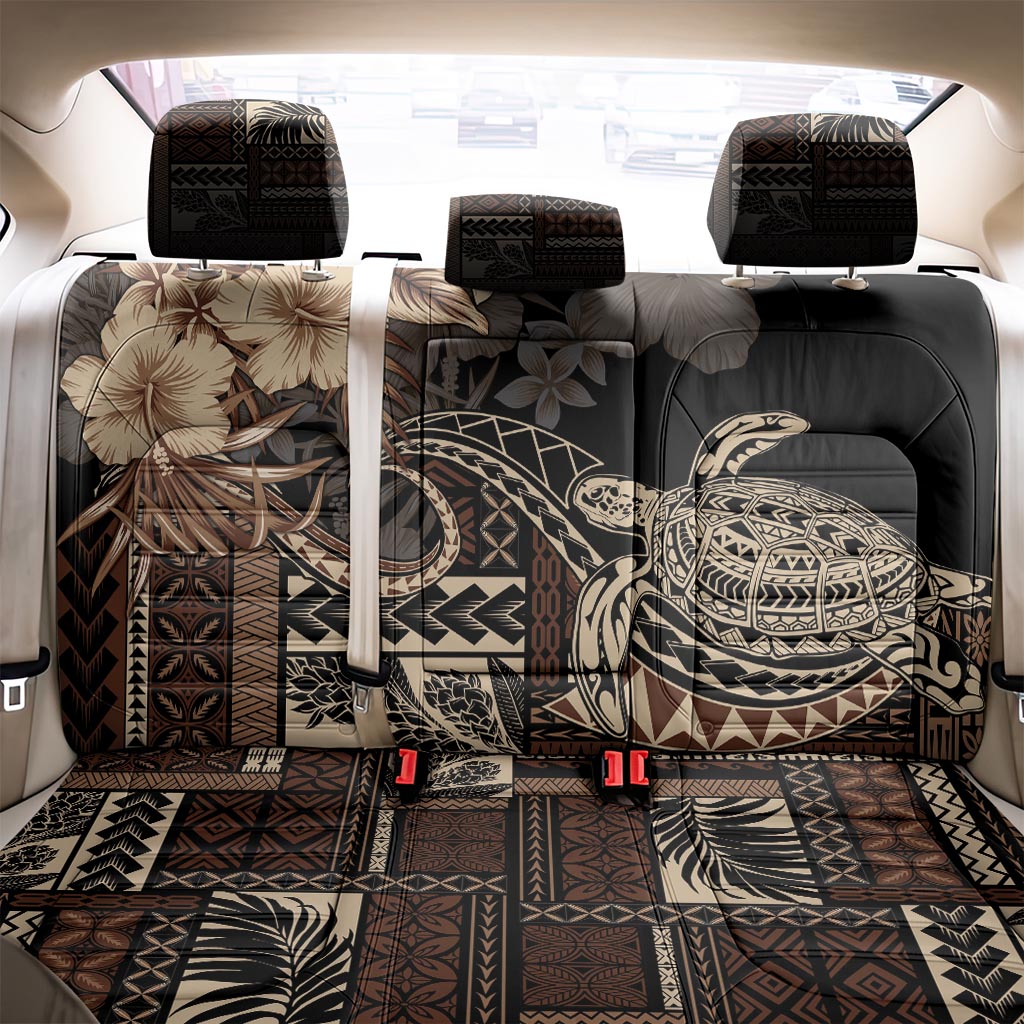 Vaiaso o le Gagana Samoa Back Car Seat Cover Siapo Motif Black