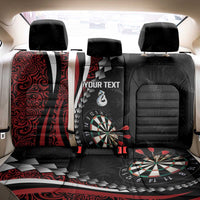 Personalized New Zealand Darts Back Car Seat Cover Kowhaiwhai Whero Koiri - Manaia