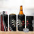 Personalized New Zealand Darts 4 in 1 Can Cooler Tumbler Kowhaiwhai Whero Koiri - Manaia