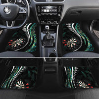 Personalized New Zealand Darts Car Mats Paua Shell Koiri - Manaia