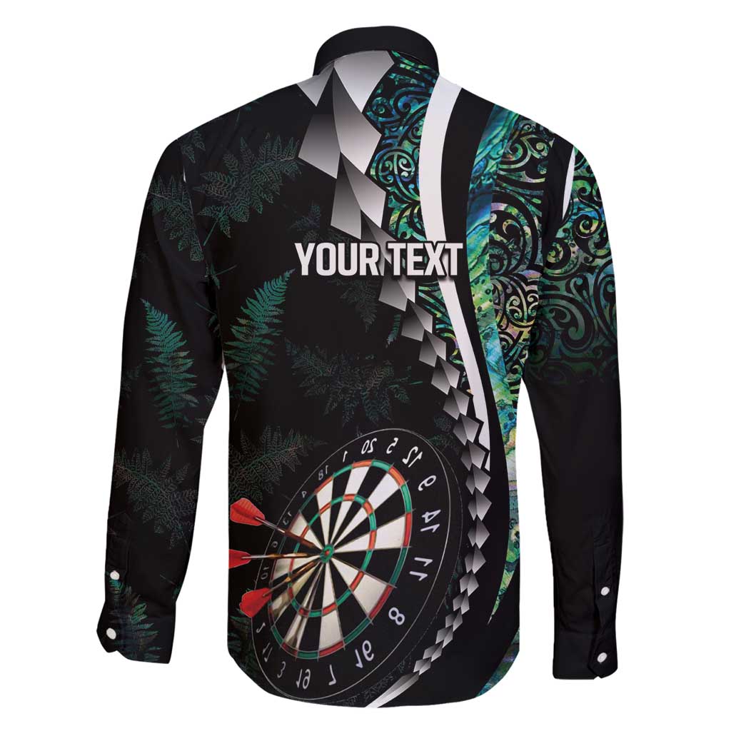 Personalized New Zealand Darts Family Matching Puletasi and Hawaiian Shirt Paua Shell Koiri - Manaia