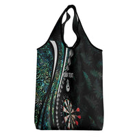 Personalized New Zealand Darts Grocery Bag Paua Shell Koiri - Manaia