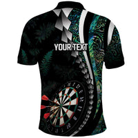 Personalized New Zealand Darts Polo Shirt Paua Shell Koiri - Manaia