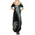 Personalized New Zealand Darts Summer Maxi Dress Paua Shell Koiri - Manaia