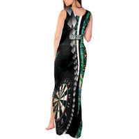 Personalized New Zealand Darts Tank Maxi Dress Paua Shell Koiri - Manaia