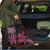 Aotearoa Maori Travel Bag Pink Fern Ribbons on Black - Polynesian Pride
