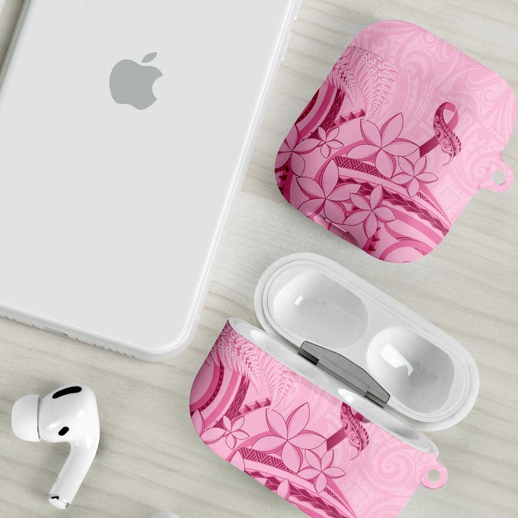 Aotearoa Maori AirPods Case Pink Fern Ribbons - Polynesian Pride