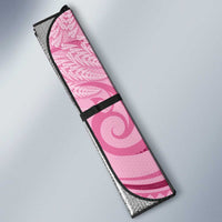 Aotearoa Maori Auto Sun Shade Pink Fern Ribbons - Polynesian Pride