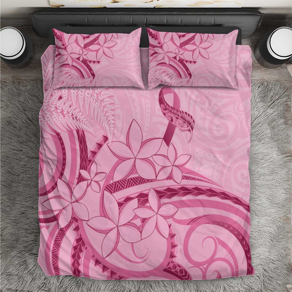 Aotearoa Maori Bedding Set Pink Fern Ribbons - Polynesian Pride