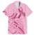 Aotearoa Maori Family Matching Mermaid Dress and Hawaiian Shirt Pink Fern Ribbons - Polynesian Pride