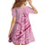 Aotearoa Maori Family Matching Off Shoulder Maxi Dress and Hawaiian Shirt Pink Fern Ribbons - Polynesian Pride