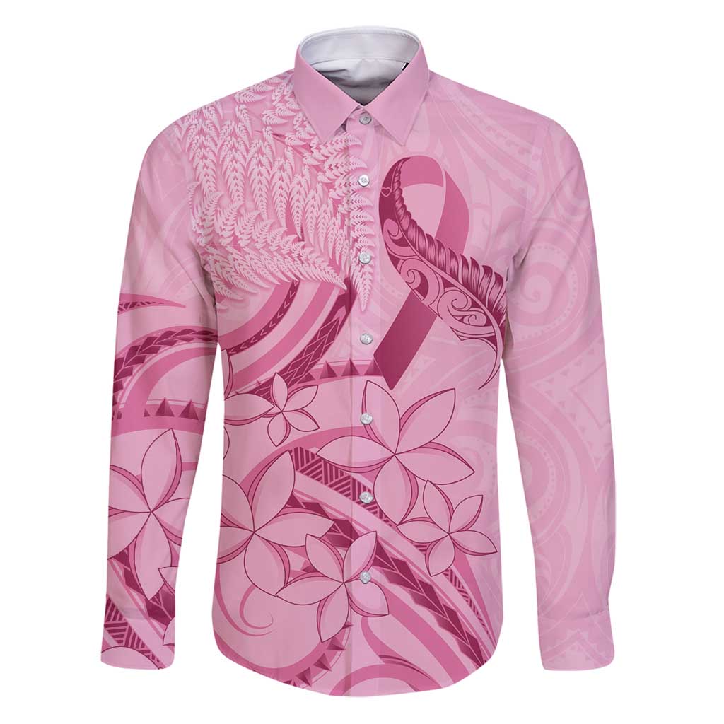 Aotearoa Maori Family Matching Puletasi and Hawaiian Shirt Pink Fern Ribbons - Polynesian Pride