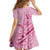 Aotearoa Maori Family Matching Short Sleeve Bodycon Dress and Hawaiian Shirt Pink Fern Ribbons - Polynesian Pride