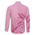Aotearoa Maori Family Matching Tank Maxi Dress and Hawaiian Shirt Pink Fern Ribbons - Polynesian Pride