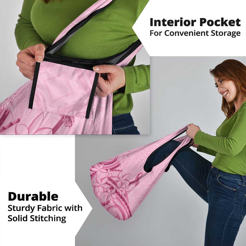 Aotearoa Maori Grocery Bag Pink Fern Ribbons - Polynesian Pride