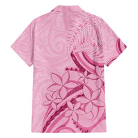 Aotearoa Maori Hawaiian Shirt Pink Fern Ribbons - Polynesian Pride