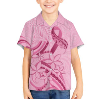 Aotearoa Maori Kid Hawaiian Shirt Pink Fern Ribbons - Polynesian Pride