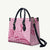 Aotearoa Maori Leather Bag Pink Fern Ribbons - Polynesian Pride