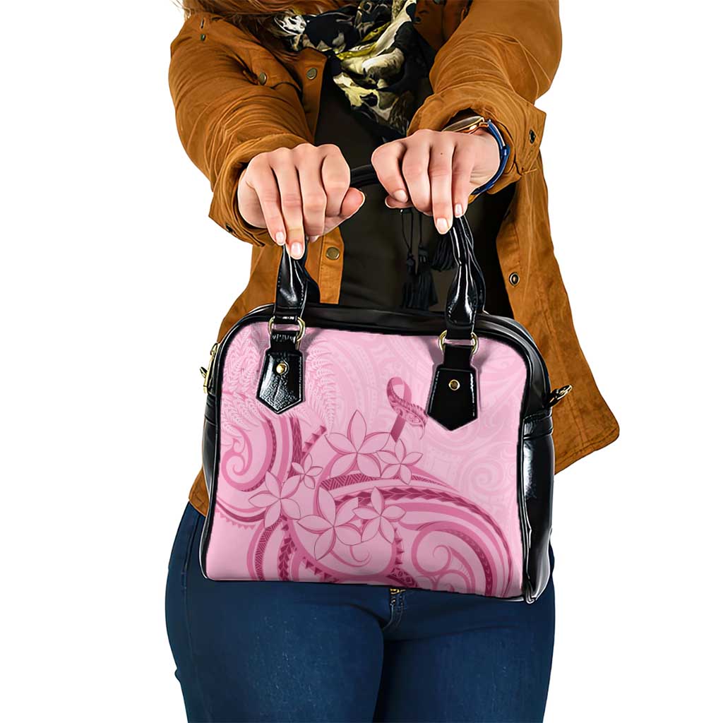 Aotearoa Maori Shoulder Handbag Pink Fern Ribbons - Polynesian Pride