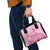 Aotearoa Maori Shoulder Handbag Pink Fern Ribbons - Polynesian Pride
