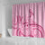 Aotearoa Maori Shower Curtain Pink Fern Ribbons - Polynesian Pride