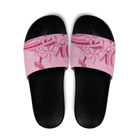 Aotearoa Maori Slide Sandals Pink Fern Ribbons - Polynesian Pride
