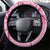 Aotearoa Maori Steering Wheel Cover Pink Fern Ribbons - Polynesian Pride