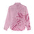 Aotearoa Maori Women Casual Shirt Pink Fern Ribbons - Polynesian Pride