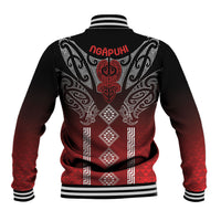 Aotearoa Maori Iwi Heritage Baseball Jacket Ngapuhi Kokowai LT7 - Polynesian Pride