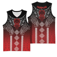 Aotearoa Maori Iwi Heritage Basketball Jersey Ngapuhi Kokowai LT7 - Polynesian Pride