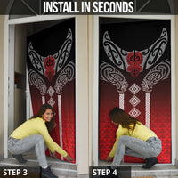 Aotearoa Maori Iwi Heritage Door Cover Ngapuhi Kokowai LT7 - Polynesian Pride