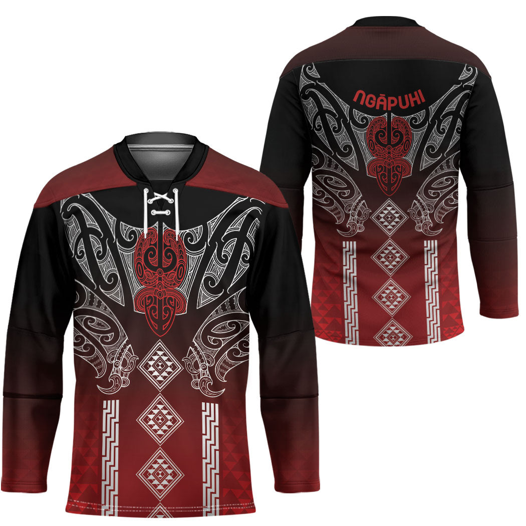 Aotearoa Maori Iwi Heritage Hockey Jersey Ngapuhi Kokowai LT7 - Polynesian Pride