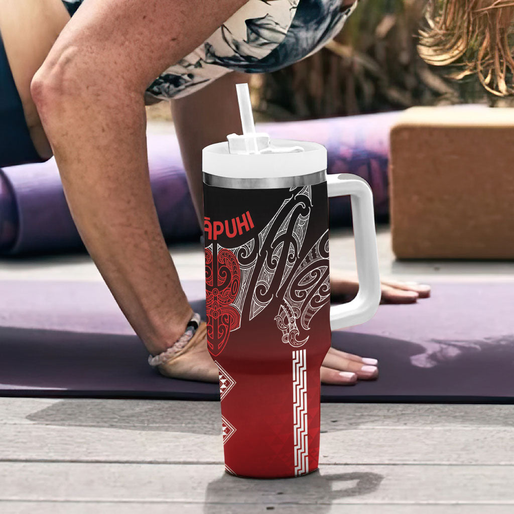 Aotearoa Maori Iwi Heritage Tumbler With Handle Ngapuhi Kokowai LT7 - Polynesian Pride
